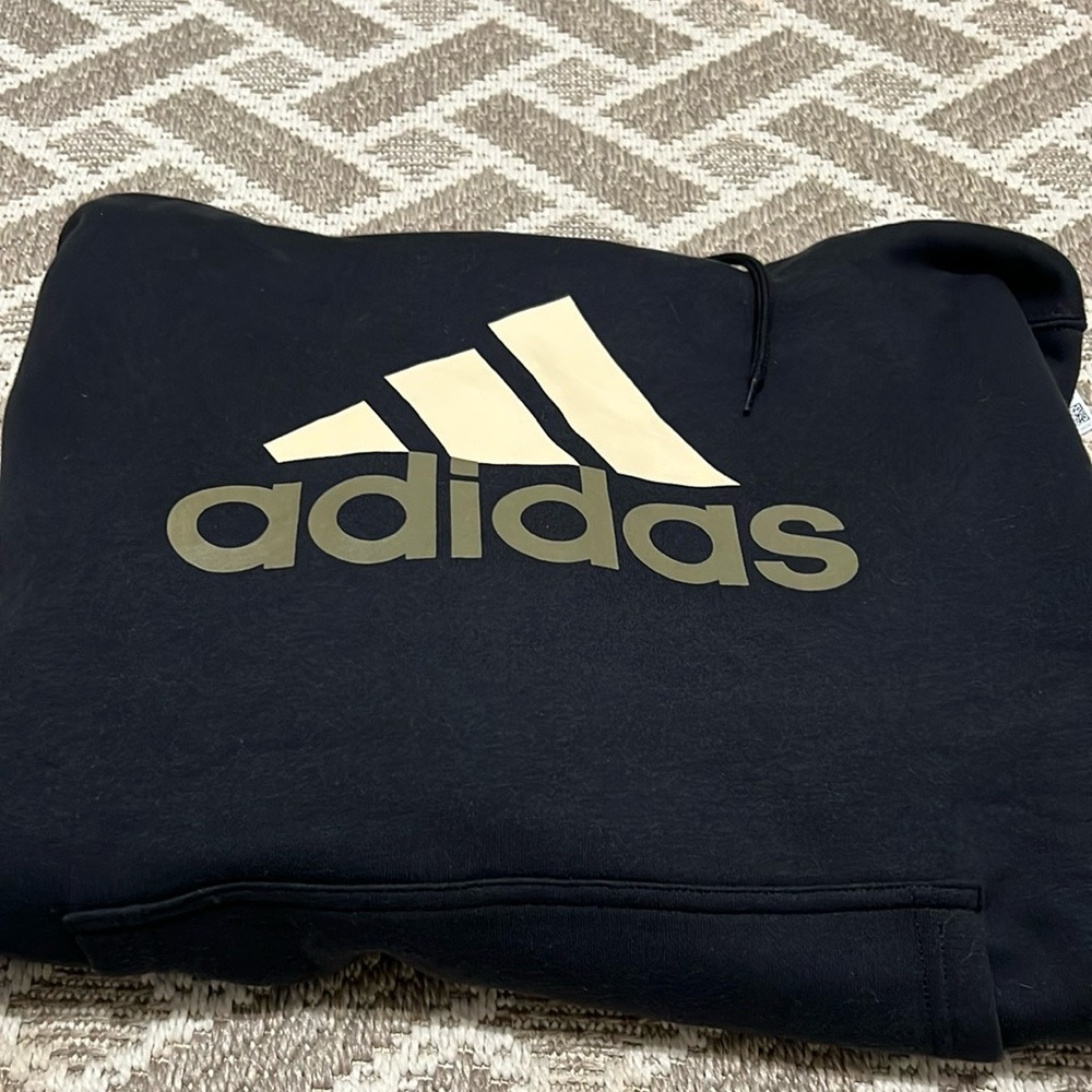 Adidas Men’s Medium Two tone Black hoodie